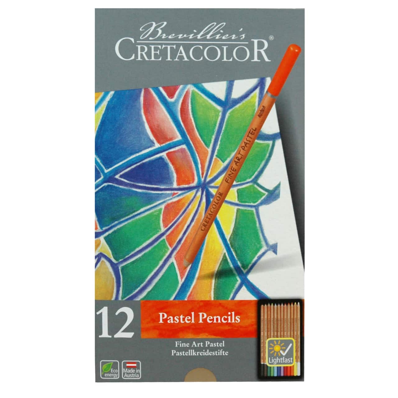 Cretacolor 12 Color Fine Art Pastel Pencil Set
